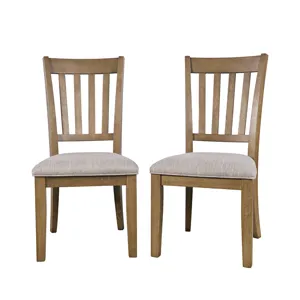 Brentwood Modern Transitional Slatback Dining Chair Set Of 2