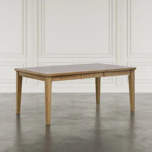 Brentwood Modern Transitional 72\" Rectangular Dining Table With Extension