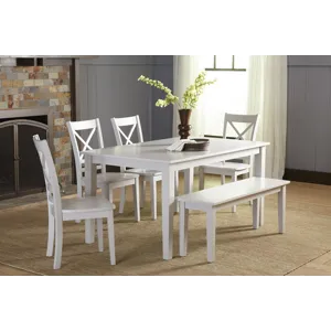 Simplicity Solid Wood Classic 60\" Rectangle Dining Table