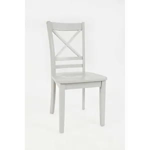 Simplicity 3-Piece Solid Wood Drop-Leaf Extension Dining Set With X-Back Chairs