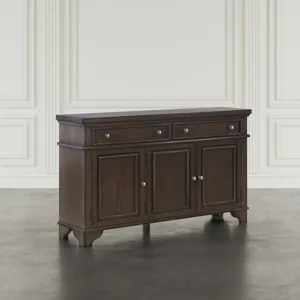 Brentwood 60\" Modern Transitional Three Door Sideboard Storage Cabinet