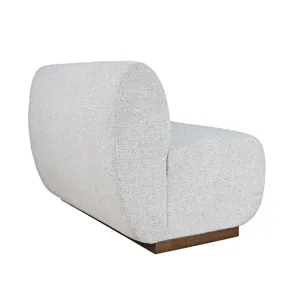 Milano Modern Banquette Upholstered Sectional Two Seat Bench With Performance Fabric