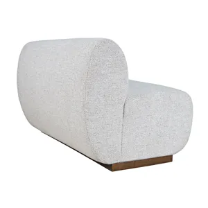 Milano Modern Banquette Upholstered Sectional Three Seat Bench With Performance Fabric