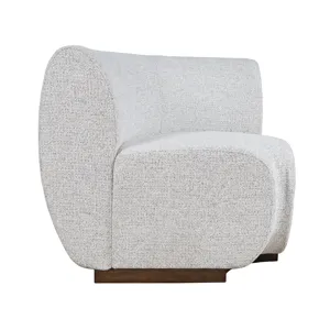 Milano Modern Banquette Upholstered Sectional Corner Wedge Seating With Performance Fabric