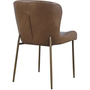 Easley Upholstered Curved-Back Modern Dining Chairs With Metal Legs Set Of 2