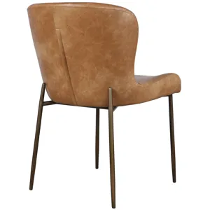 Auden 7-Piece Mid-Century Modern Dining Set With Easley Upholstered Chairs
