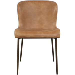 Easley Upholstered Curved-Back Modern Dining Chairs With Metal Legs Set Of 2