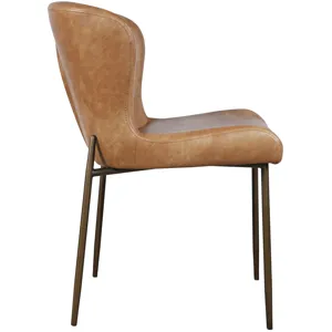 Auden 7-Piece Mid-Century Modern Dining Set With Easley Upholstered Chairs