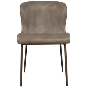 Auden 7-Piece Mid-Century Modern Dining Set With Easley Upholstered Chairs