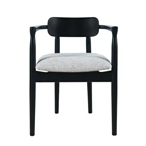Linden Mid-Century Modern Upholstered Dining Chair With Sculpted Back And Arms Set Of 2