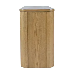 Janzen 50\" Contemporary Modern Sofa Console Table With Open Storage Shelves