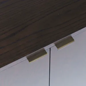 Janzen 68\" Minimalist Modern Curved Storage Console TV Cabinet With Adjustable Shelves