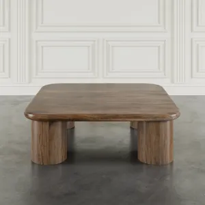 Mandara Global Modern 44\" Square Solid Wood Coffee Table