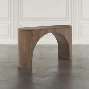 Luna Modern Architectural Three Piece Curved Living Room Table Set
