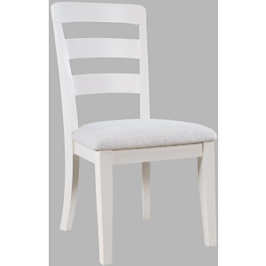 Westport Modern Farmhouse Upholstered Ladderback Dining Chair Set Of 2