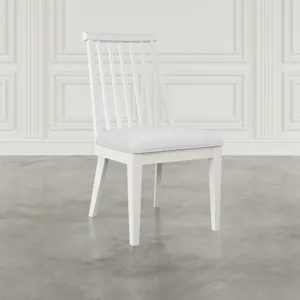 Westport Five Piece Modern Farmhouse 72" Dining Set With Upholstered Dowel Back Chairs