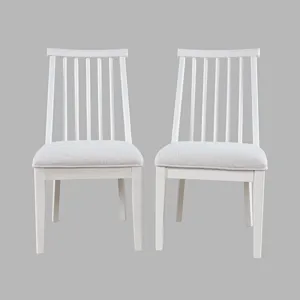 Westport Modern Farmhouse Upholstered Dowelback Dining Chair Set Of 2