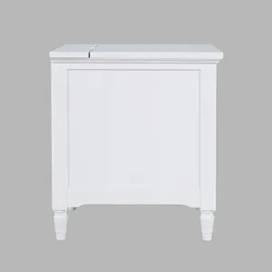 Westport Modern Farmhouse USB Charging Storage Cabinet Chairside End Table