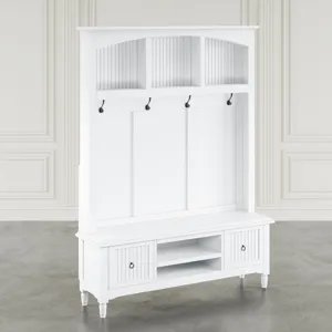 Westport Modern Farmhouse Hall Tree With Storage Bench