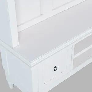 Westport Modern Farmhouse Hall Tree With Storage Bench