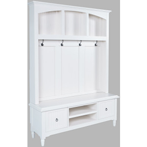 Westport Modern Farmhouse Hall Tree With Storage Bench