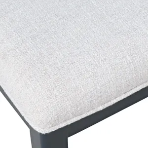 Westport Five Piece Modern Farmhouse 72" Dining Set With Upholstered Dowel Back Chairs