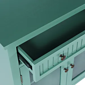 Westport 32" Glass Door Accent Cabinet a€“ Cottage Transitional Storage With Adjustable Shelves