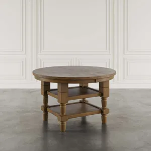 Winchester Classic Farmhouse 5-Piece Round Dining Set With Extension Table