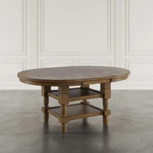 Winchester Classic Farmhouse 5-Piece Round Dining Set With Extension Table