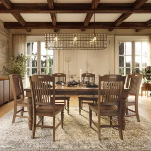 Winchester Classic Farmhouse 88-Inch Extension Dining Table