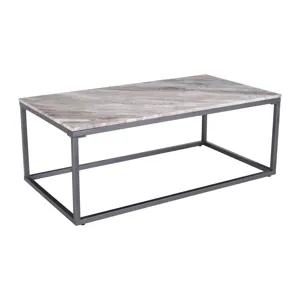 Wynn 48\" Modern Luxe Solid Marble Coffee Table