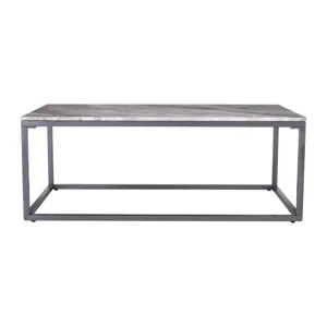 Wynn 48\" Modern Luxe Solid Marble Coffee Table
