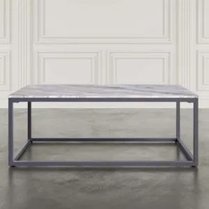 Wynn 48\" Modern Luxe Solid Marble Coffee Table