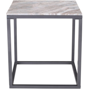 Wynn Modern Luxe Solid Marble Square End Table