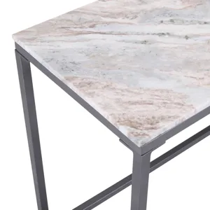Wynn 50\" Modern Luxe Solid Marble Sofa Console Table