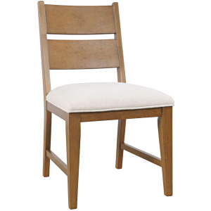 Sierrafina 5-Piece Modern Rustic 47-Inch Round Sintered Stone Dining Set With Ladderback Chairs