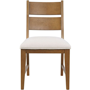 Sierrafina Modern Rustic Ladderback Upholstered Dining Chairs Set Of 2