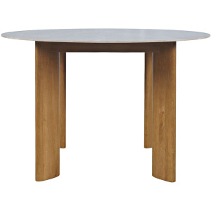 Sierrafina Modern Rustic 47-Inch Round Sintered Stone Dining Table