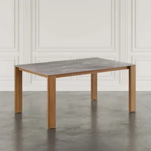Sierrafina Modern Rustic 66-Inch Sintered Stone Dining Table