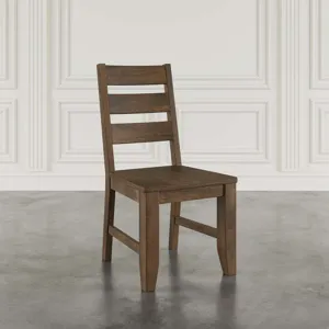 Sierrafina Modern Rustic Rung-Back Dining Chairs Set Of 2