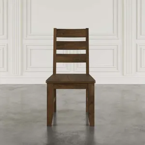 Sierrafina Modern Rustic Rung-Back Dining Chairs Set Of 2