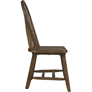 Sierrafina Modern Rustic Hoop-Back Dining Chairs Set Of 2