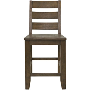 Sierrafina Modern Rustic Rung-Back Counter Barstools Set Of 2