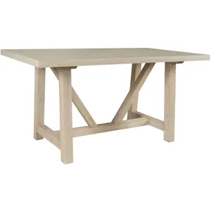 Sierrafina Modern Rustic 72-Inch Sintered Stone Trestle Counter Height Dining Table