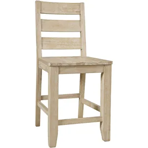 Sierrafina Modern Rustic Rung-Back Counter Barstools Set Of 2