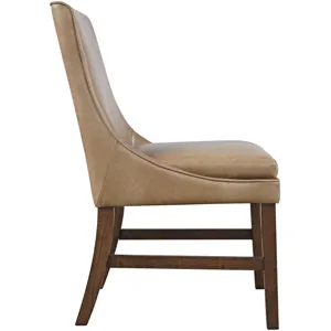 Carsons Modern Transitional Faux Leather Upholstered Dining Chair Set Of 2