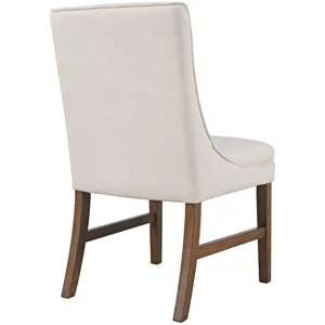 Carsons Modern Transitional 7-Piece Dining Set With High-Back Upholstered Chairs