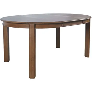 Carsons Modern Transitional 65 Inch Round To Oval Extension Dining Table
