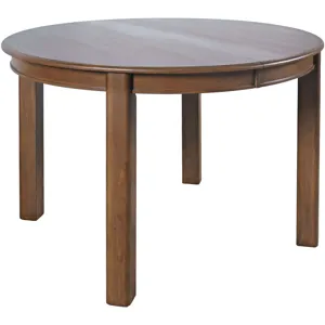 Carsons Modern Transitional 5-Piece Round Dining Set With Easley Chairs