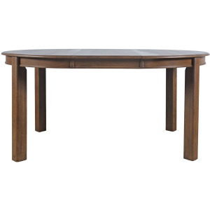 Carsons Modern Transitional 65 Inch Round To Oval Extension Dining Table